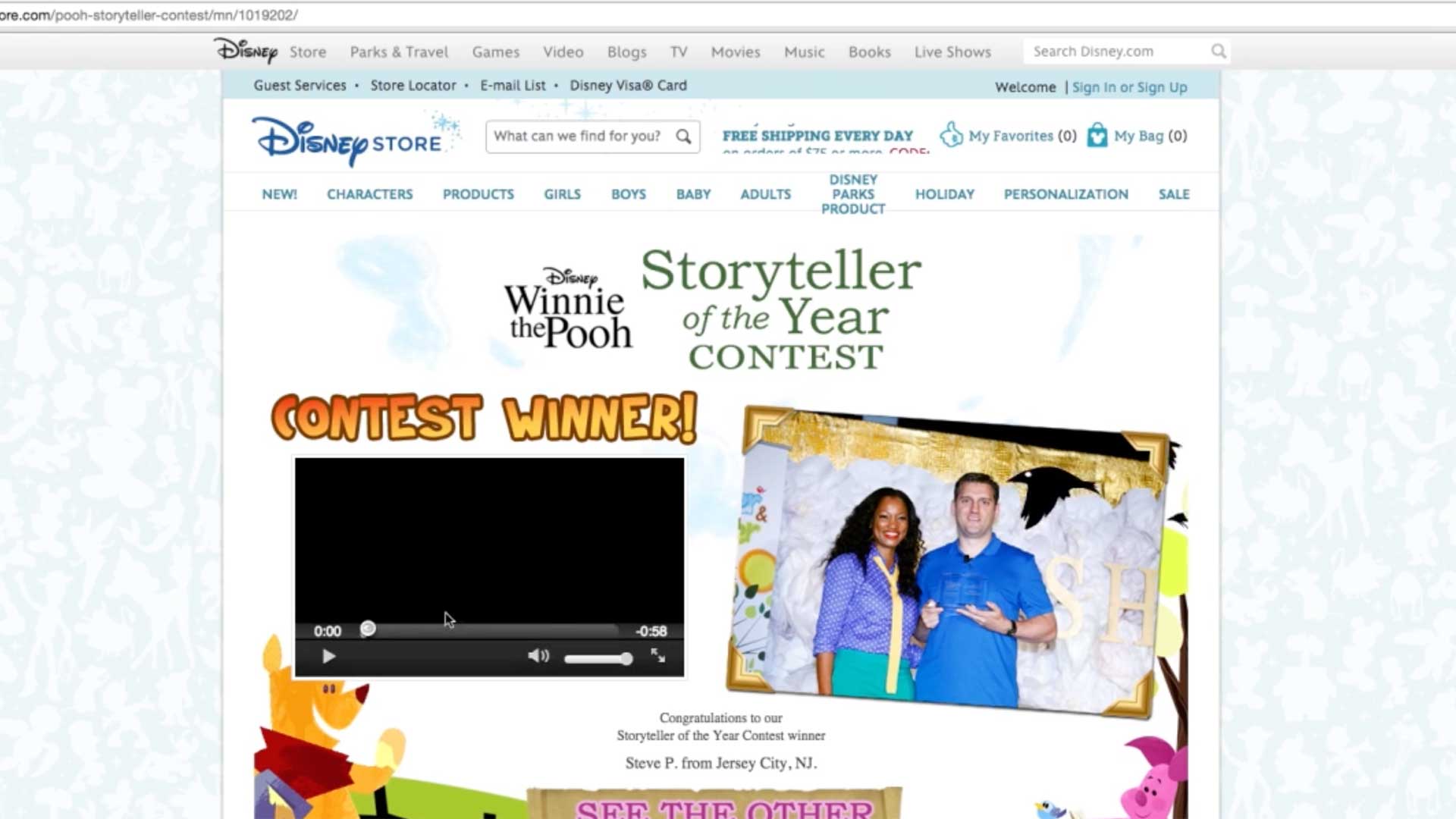 DISNEY - WINNIE THE POOH STORYTELLER MICROSITE - pixelfire.com